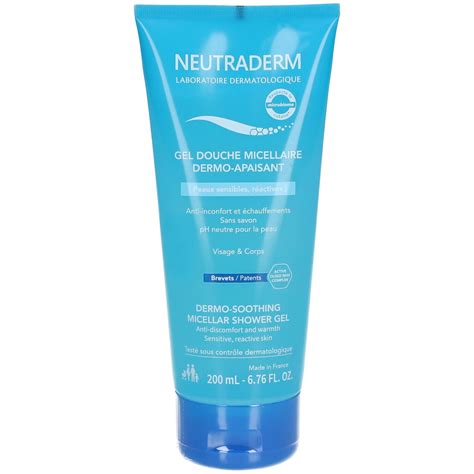 NEUTRADERM Gel Douche Micellaire Dermo Apaisant 200 Ml Farmaline