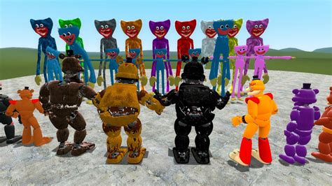 ALL FREDDYS VS ALL HUGGY WUGGY POPPY PLAYTIME In Garry S Mod FNAF