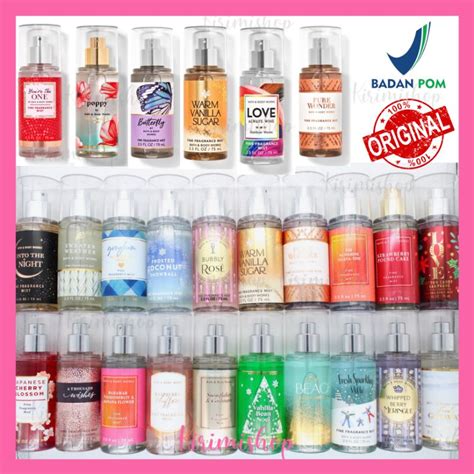 Jual Bath Body Works Body Mist Travel Size Bbw Original Gingham