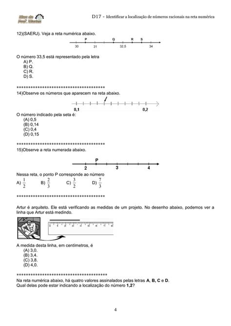 D Ano Mat Identificar A Localiza O De N Meros Racionais Na