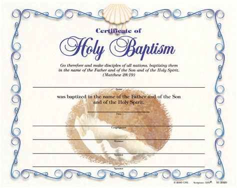 Free Printable Baptism Certificate Free Printable - Certificate Of ...