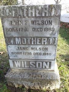 John F Wilson 1791 1869 Mémorial Find a Grave