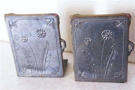 Vintage Bronze Bookends Nude Woman Smelling Flowers Over Lb Art