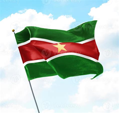 Flag Of Suriname 12846351 Stock Photo At Vecteezy