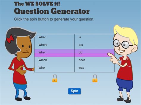 Springston School Library Blog: Question Generator