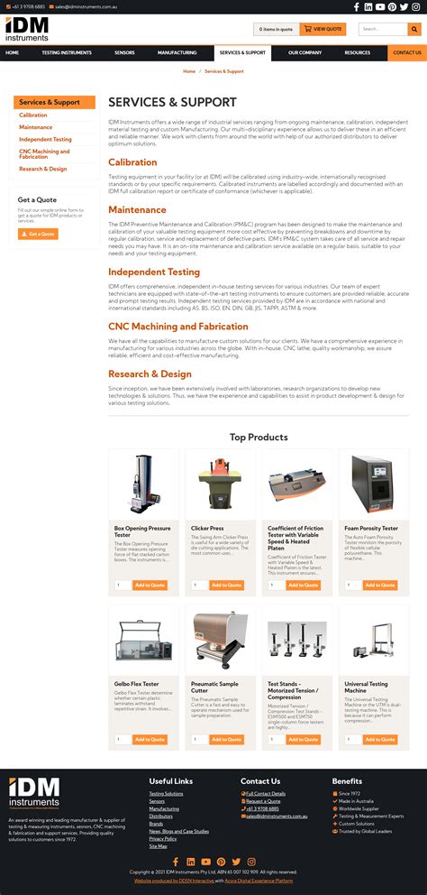 Website Redesign For Idm Instruments Ddsn Interactive