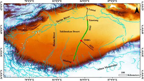 Taklamakan Desert On World Map