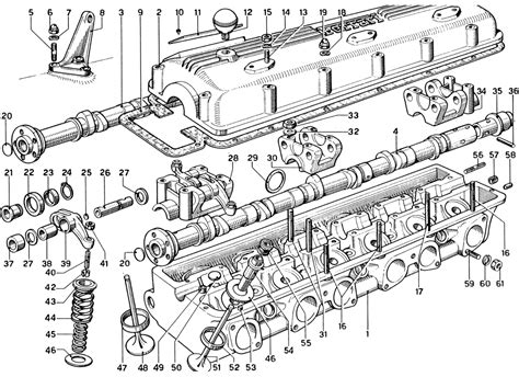 Cylinder Heads Classic Ferrari Parts Schematics