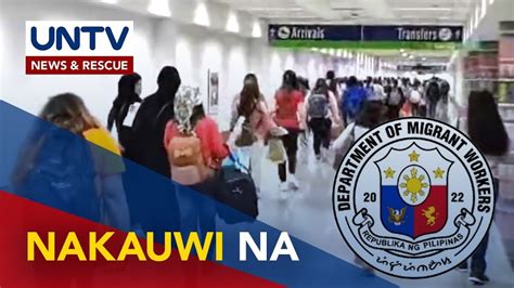 Distressed Ofws Mula Kuwait Nakabalik Na Sa Pilipinas Youtube