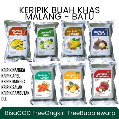 Jual PAKET 5pcs Kripik Buah Khas Malang Shopee Indonesia