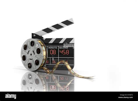 Movie Clapper Board High Quality 3d Render On White Stock Photo Alamy