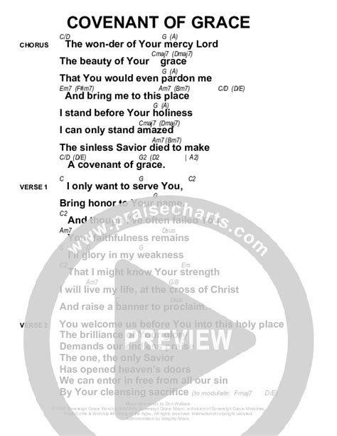 Covenant Of Grace Chords PDF Sovereign Grace PraiseCharts