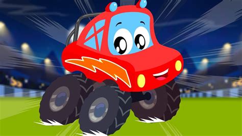 Little Red Car Monster Truck Dan We Are The Monster Trucks