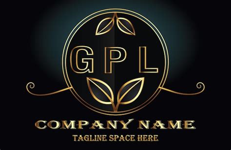 premium vector gpl letter logo