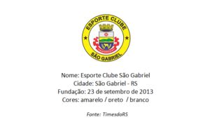 Clubes Do Rio Grande Do Sul Esporte Clube S O Gabriel S O Gabriel