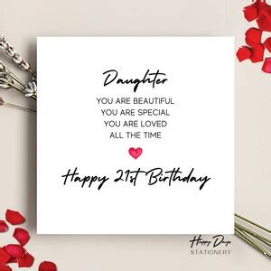 Daughter 21st Birthday Card Poem, Daughter 21st Birthday Card, Birthday ...