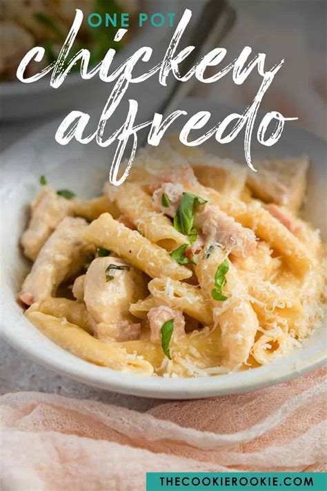 One Pot Chicken Alfredo With Feta The Cookie Rookie Video