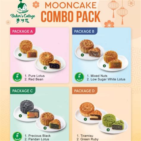 Penang Famous Baker S Cottage HALAL Vegetarian Low Sugar Mooncake Set