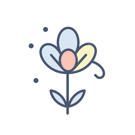 圖標的花圖 向量 白色背景上描繪花卉設計的線性圖標 Flaticon 和 Dribbble 的矢量插圖 行為高清向量圖案素材免費下載