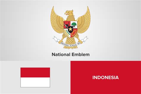 Indonesia National Emblem & Flag Graphic by shahsoft · Creative Fabrica