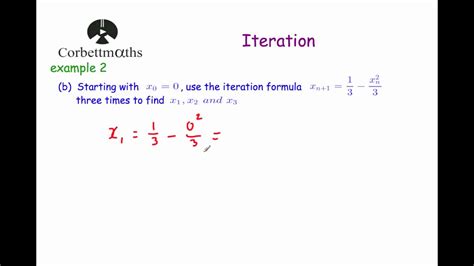 Iteration - Corbettmaths - YouTube