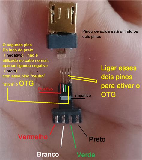 Como Fazer Cabo OTG Micro Mini USB E OTG Y Use Mouse Teclado