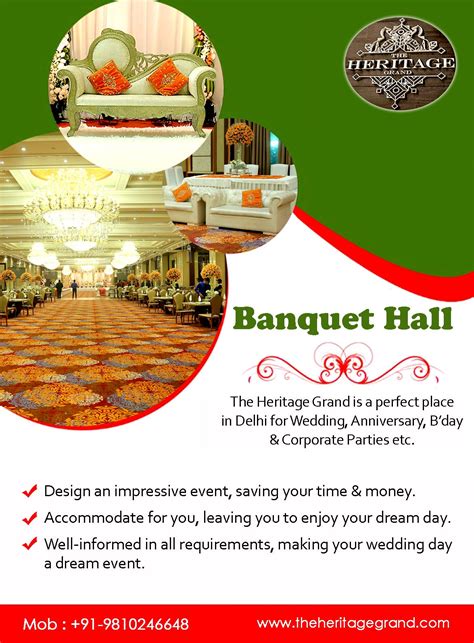 Banquet Hall For Your Dream Event The Heritage Grand Is A Perfect Place