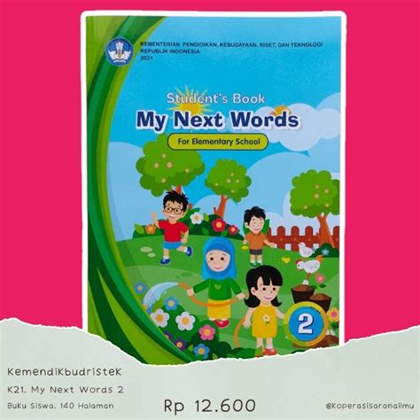 Jual Buku Siswa Teks Utama Bahasa Inggris My Next Words Kelas 2