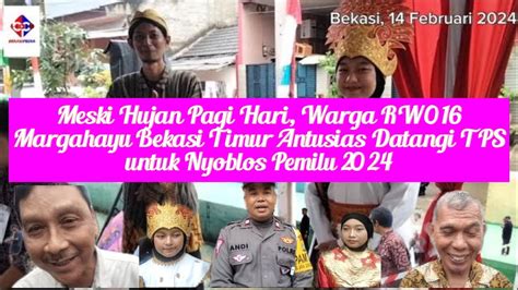 Meski Hujan Pagi Hari Warga Rw Margahayu Bekasi Timur Antusias