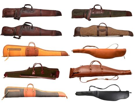 Handmade 9 Model Leather Rifle Bag Canvas Rifle Bag Waxed Canvas