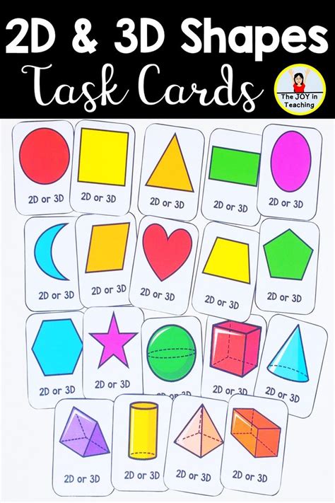 D And D Shape Attributes Task Cards