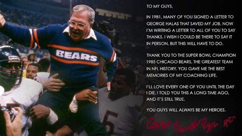 READ BUDDY RYAN'S LETTER TO HIS BELOVED CHICAGO BEARS | Fast Philly Sports