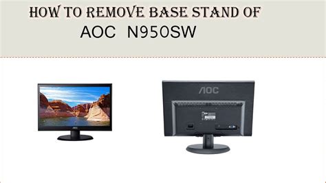 How To Remove Aoc Monitor Stand Aoc N Sw Detached Monitor Youtube