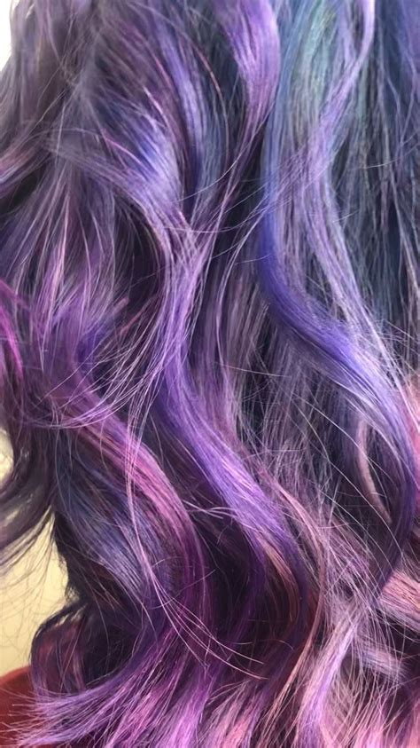 Med Tech Запись со стены Vivid Hair Color Galaxy Hair Hair Color