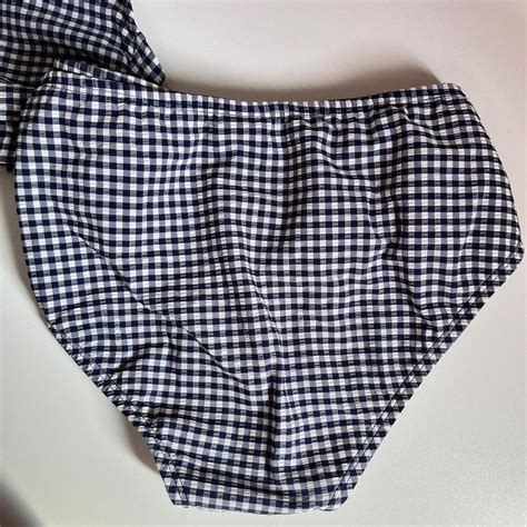 Black And White Gingham Bikini 2 Piece Never Worn Depop