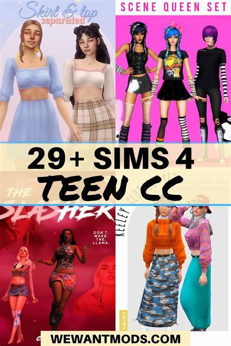 29+ Fashionable Sims 4 Teen CC | Sims 4 teen, Sims 4, Sims 4 expansions