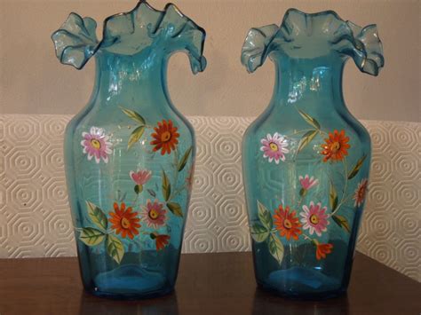 Proantic Paire De Vases Emailles Annees