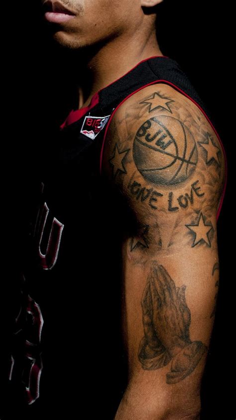 Basketball Tattoos With Stars