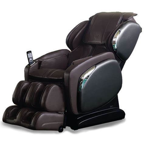 Titan Osaki Brown Faux Leather Reclining Massage Chair The Home Depot Canada