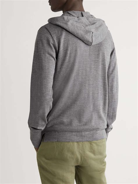 Officine GÉnÉrale Merino Wool Zip Up Hoodie For Men Mr Porter