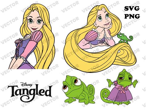 Princess SVG PNG Cut Files For Cricut Layered Vector Clipart Bundle Etsy