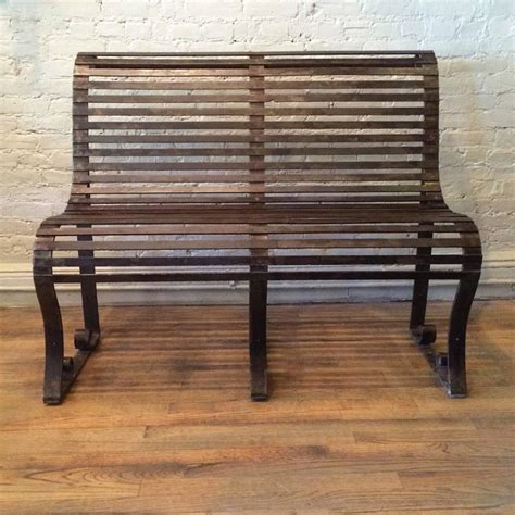 Late 19th Century Victorian Wrought Iron Park Bench At 1stdibs