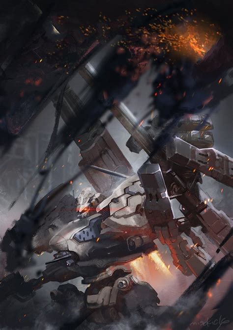 Nightfall Armored Core And 1 More Drawn By Misokatsu Danbooru