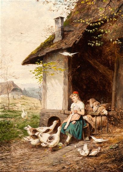 Fritz Beinke The Goose Girl Mutualart