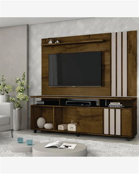 Riachuelo Conjunto Painel E Rack Atraente Para Tv At Polegadas