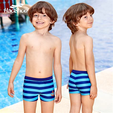 Childrens Boys Swimming Trunks Medium And Large Childrens Boxer Quick