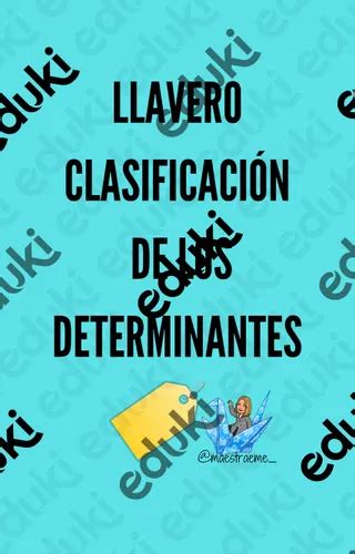 Los Determinantes Material De La Siguiente Asignatura Lengua Y Literatura