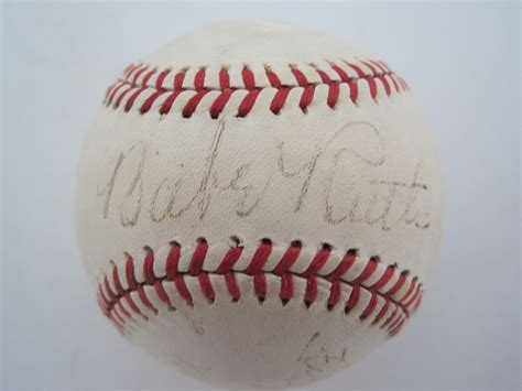 Lot Detail Babe Ruth Autographed Baseball