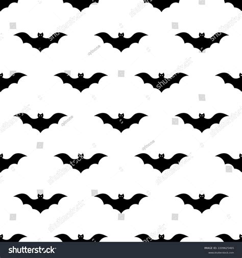 Seamless Bat Pattern Background Vector Illustration Stock Vector