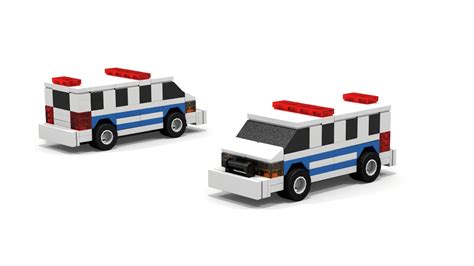 Lego Mini Scale Police Van Instructions Youtube